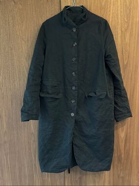 Hannoh Wessel - Black Button Front Women's Coat